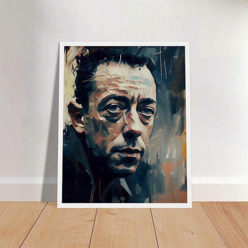 Albert Camus Oil Painting Art Print Portrait POSTER 2 | Modern ...