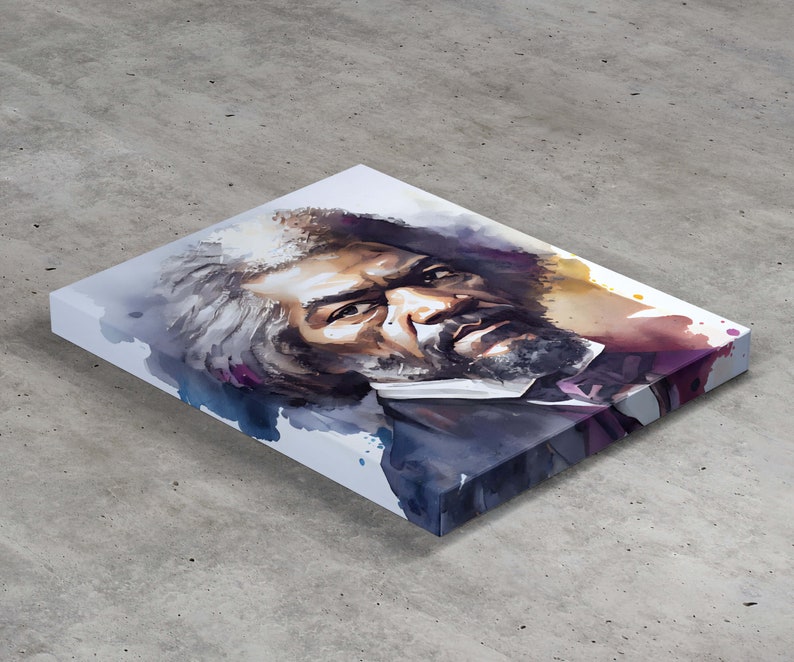 Frederick Douglass Watercolor Art Print Portrait POSTER | History ...