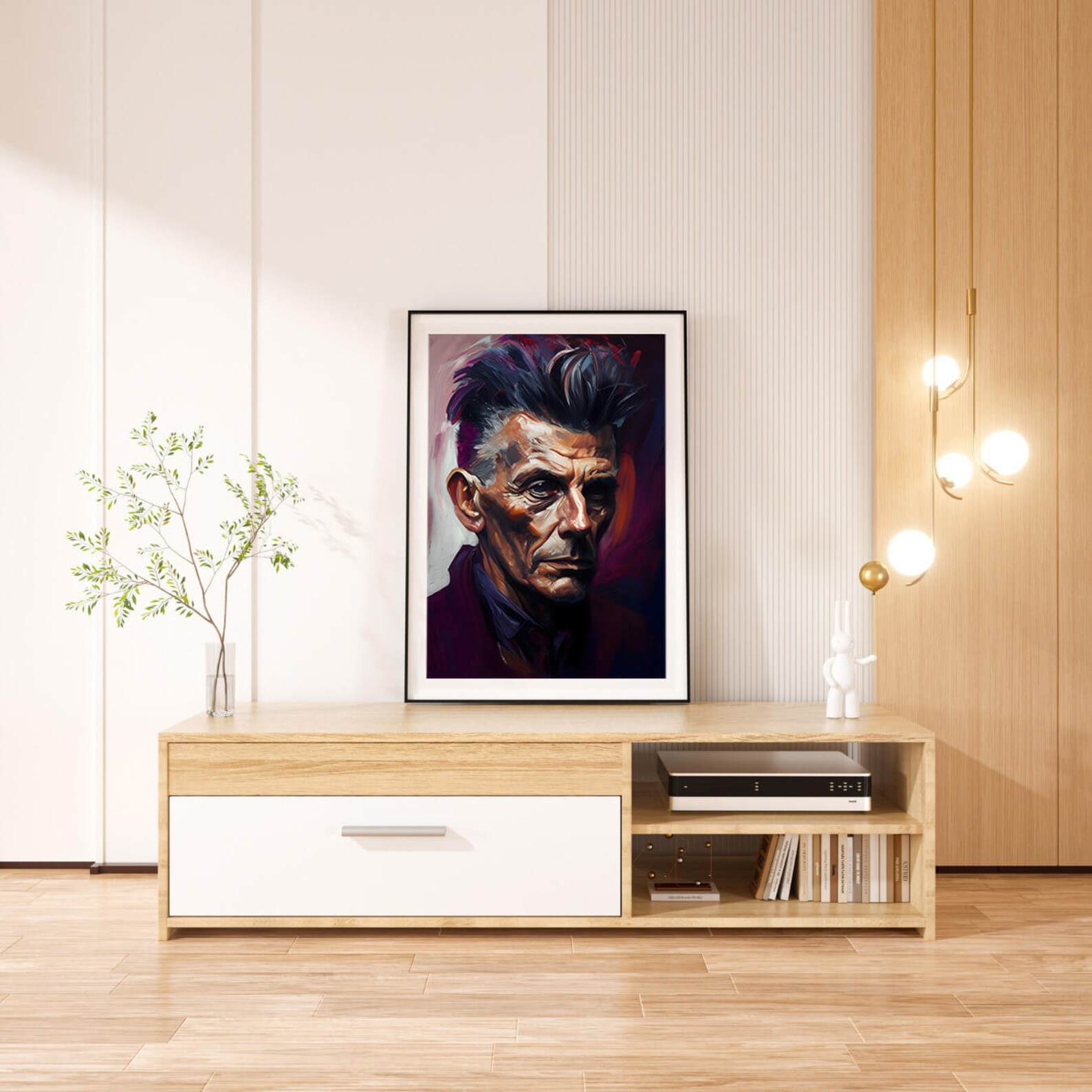 Samuel Beckett Oil Painting Art Print Portrait POSTER | Classic ...