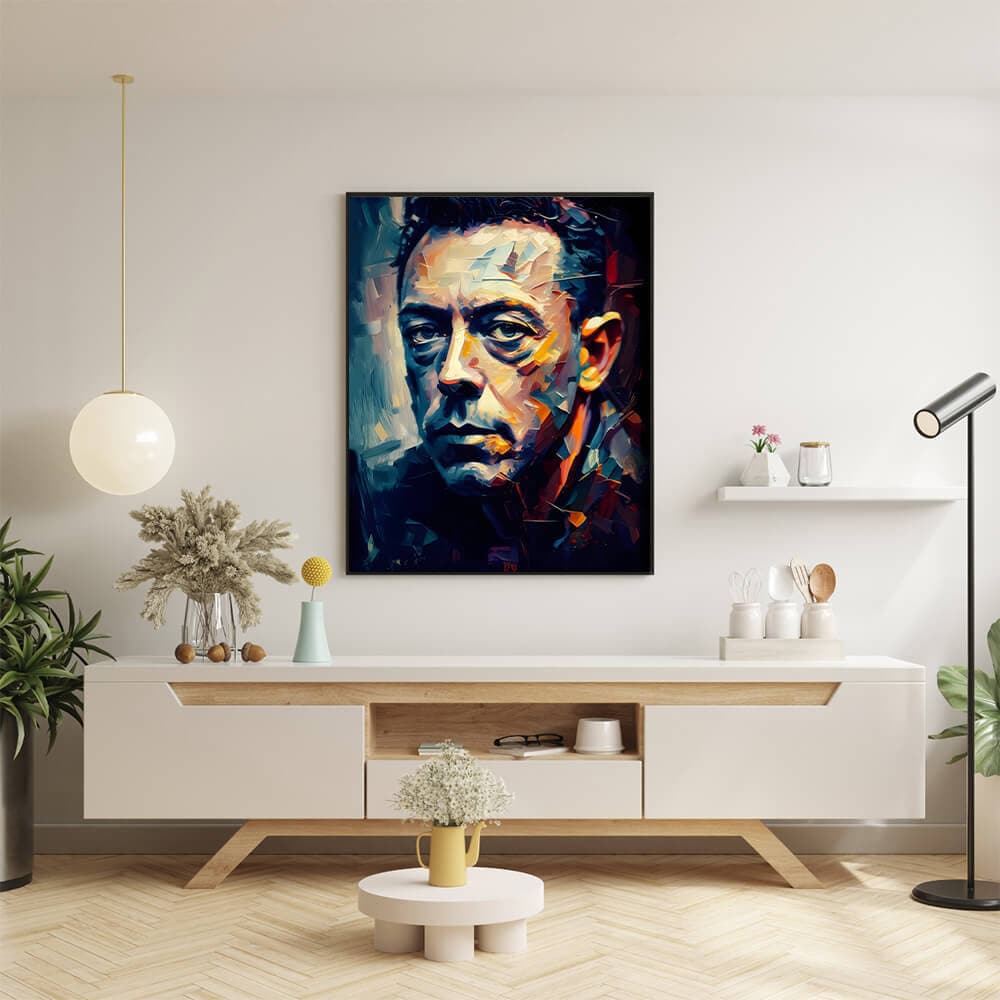 Albert Camus Oil Painting Art Print Portrait POSTER 3 | Modern ...