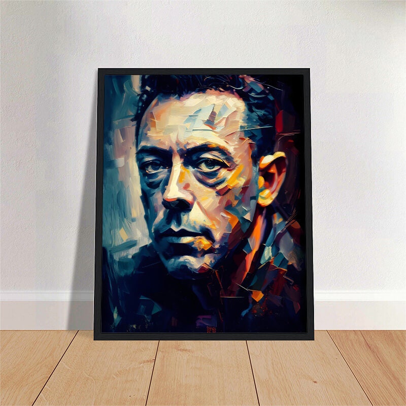 Albert Camus Oil Painting Art Print Portrait POSTER 3 Modern - Etsy