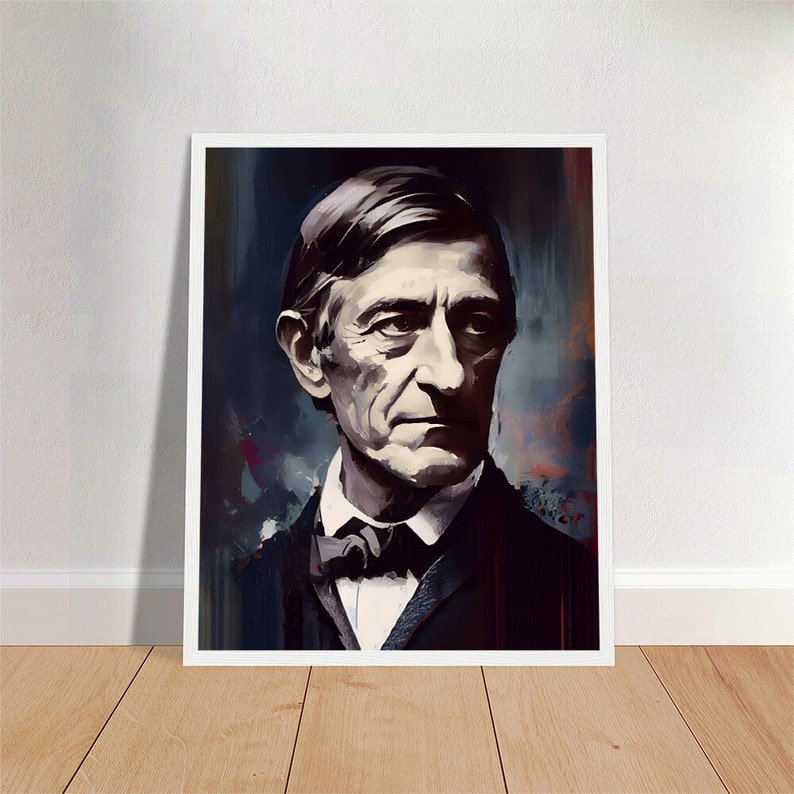 Puede incluir: Un retrato en blanco y negro de un hombre con una expresi&oacute;n seria. El hombre lleva un traje oscuro y una corbata de lazo. El fondo es de color azul oscuro y morado.