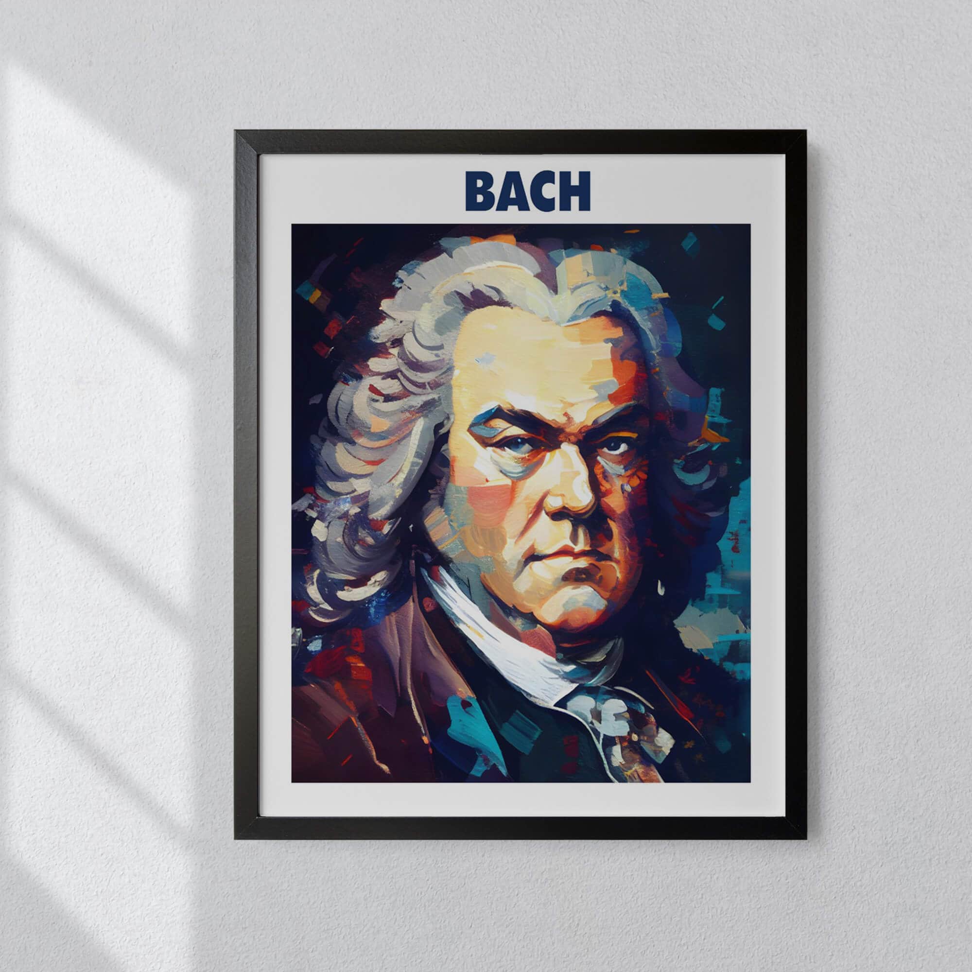 Johann Sebastian Bach Oil Painting Art Print Portrait POSTER 5 | Classical Music Physical Wall Art | Mindspring Retreat