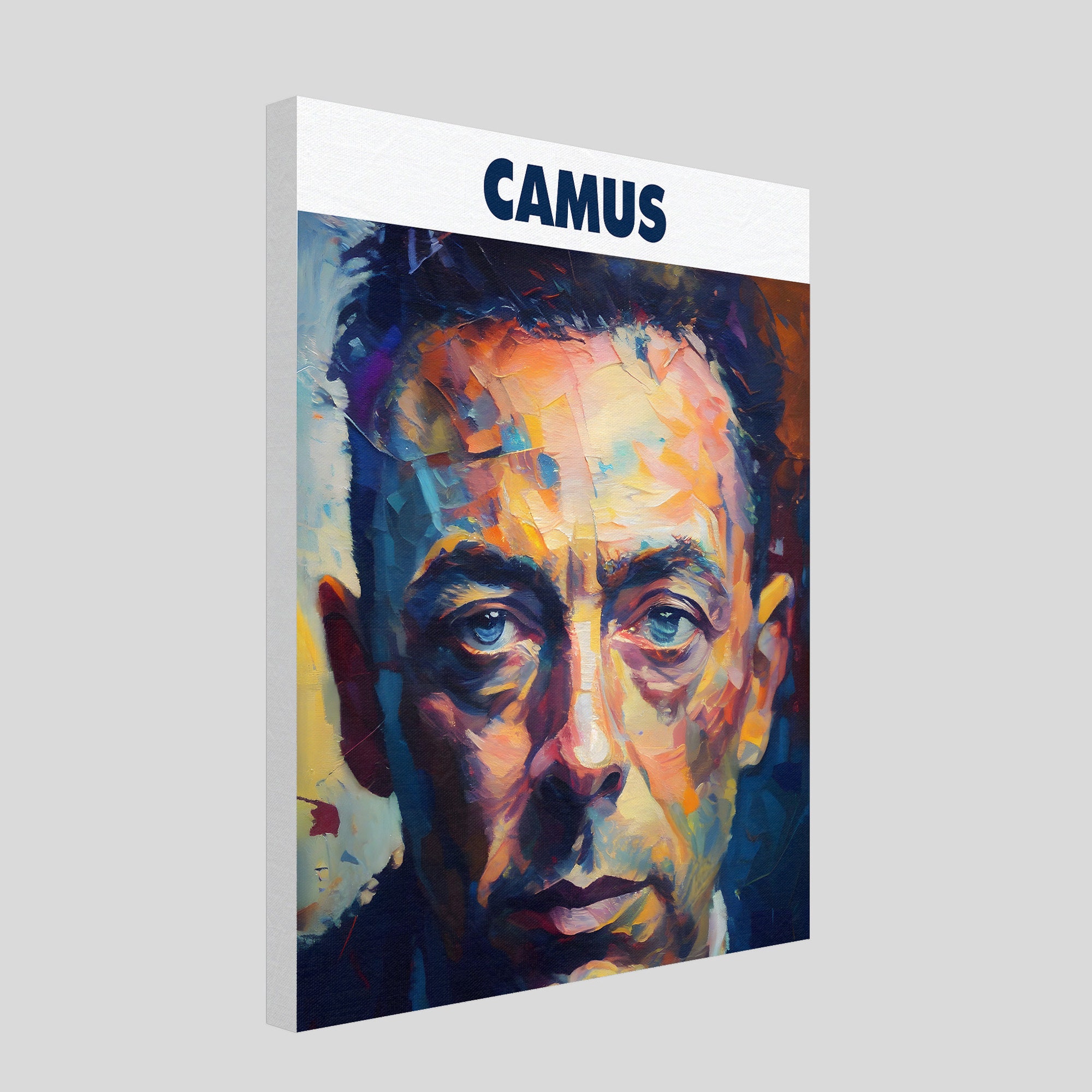 Albert Camus Oil Painting Art Print Portrait POSTER 4 | Modern ...