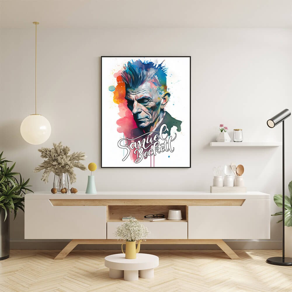 Samuel Beckett Watercolor Art Print Portrait POSTER | Classic ...