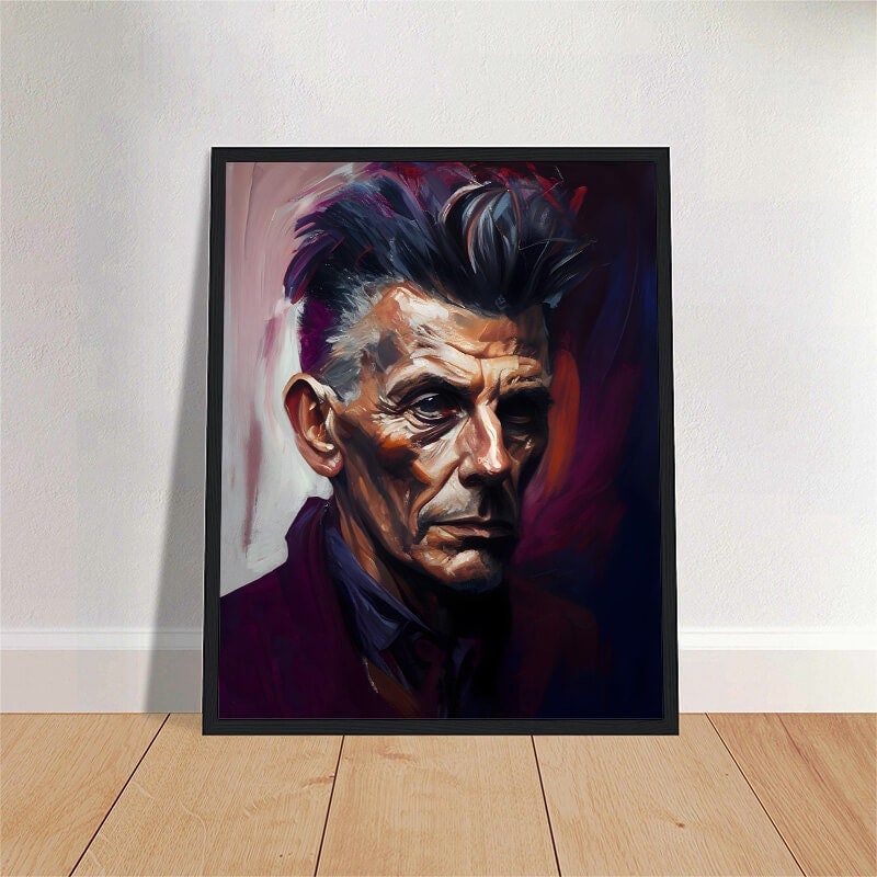 Samuel Beckett Oil Painting Art Print Portrait POSTER | Classic ...