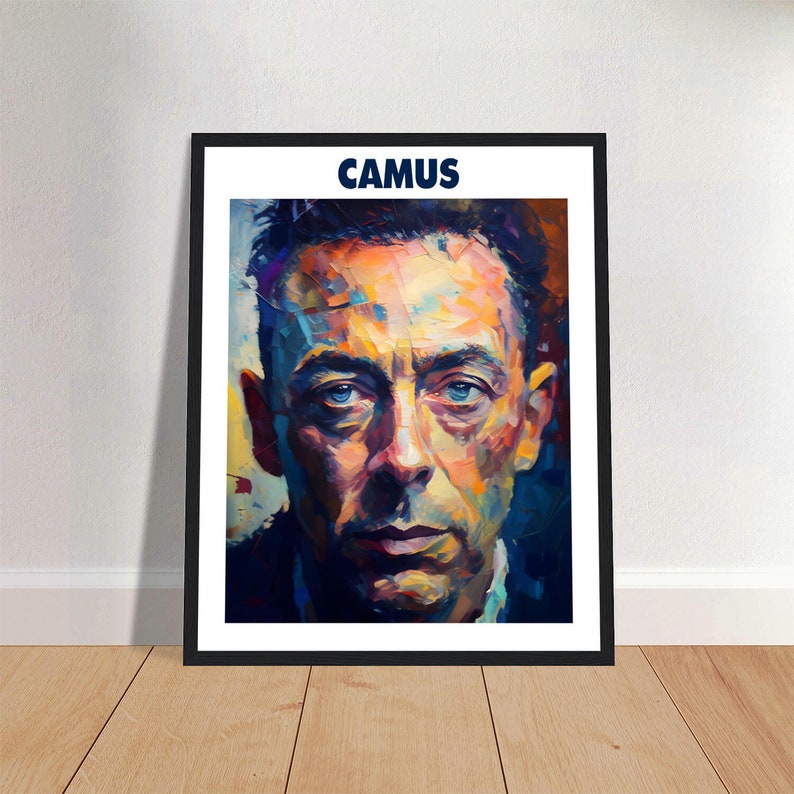 Albert Camus Oil Painting Art Print Portrait POSTER 4 | Modern ...