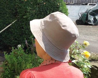 Unisex bucket hat, upcycled summer staple
