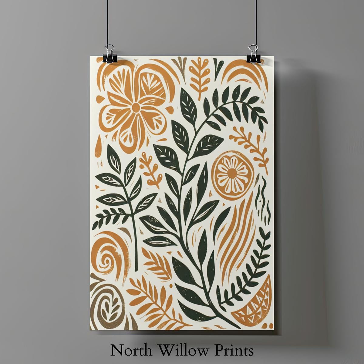Boho Botanical Digital Downloadable Printable Wall Art - Etsy