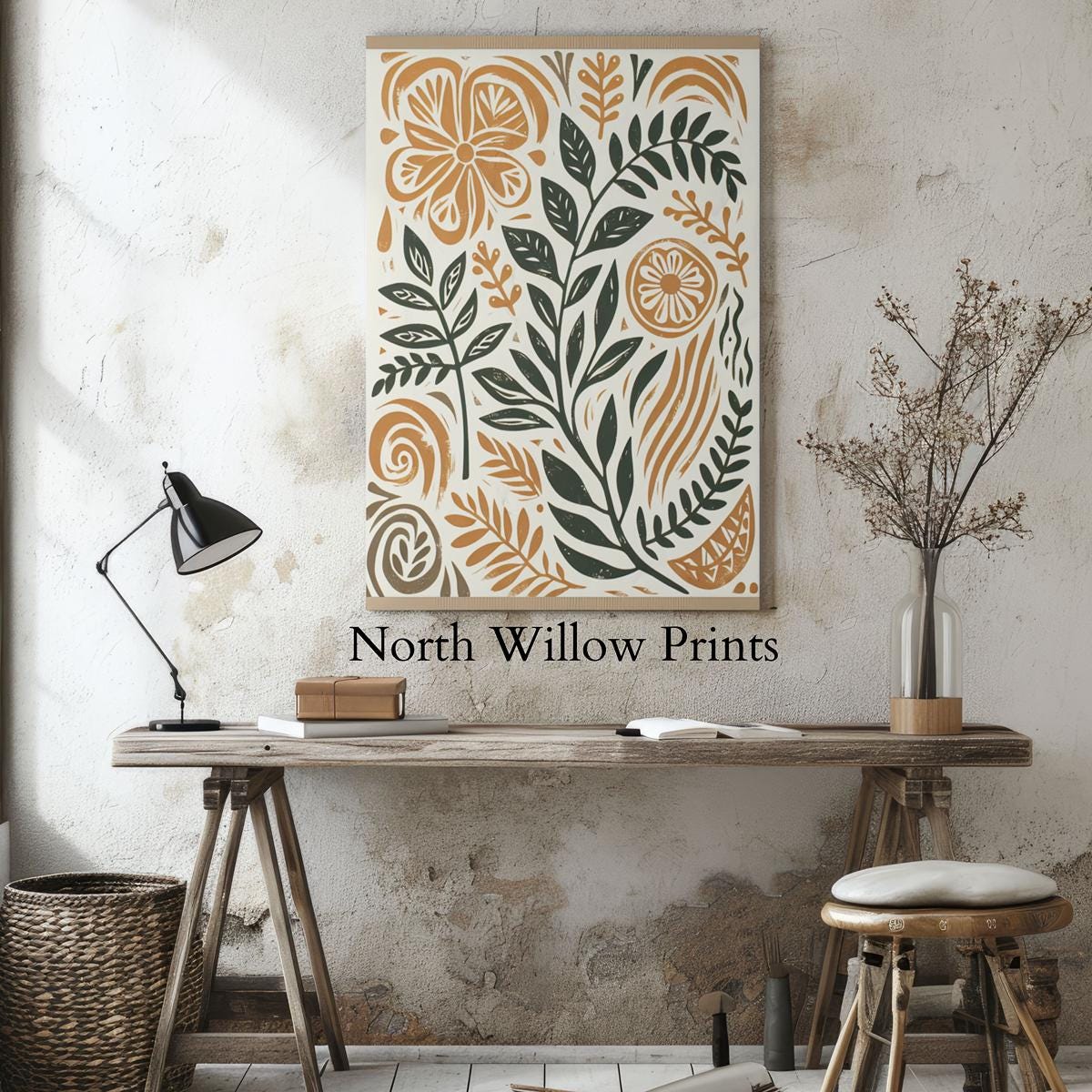 Boho Botanical Digital Downloadable Printable Wall Art - Etsy
