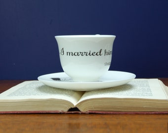 Charlotte Brontë's Jane Eyre Quote Teacups