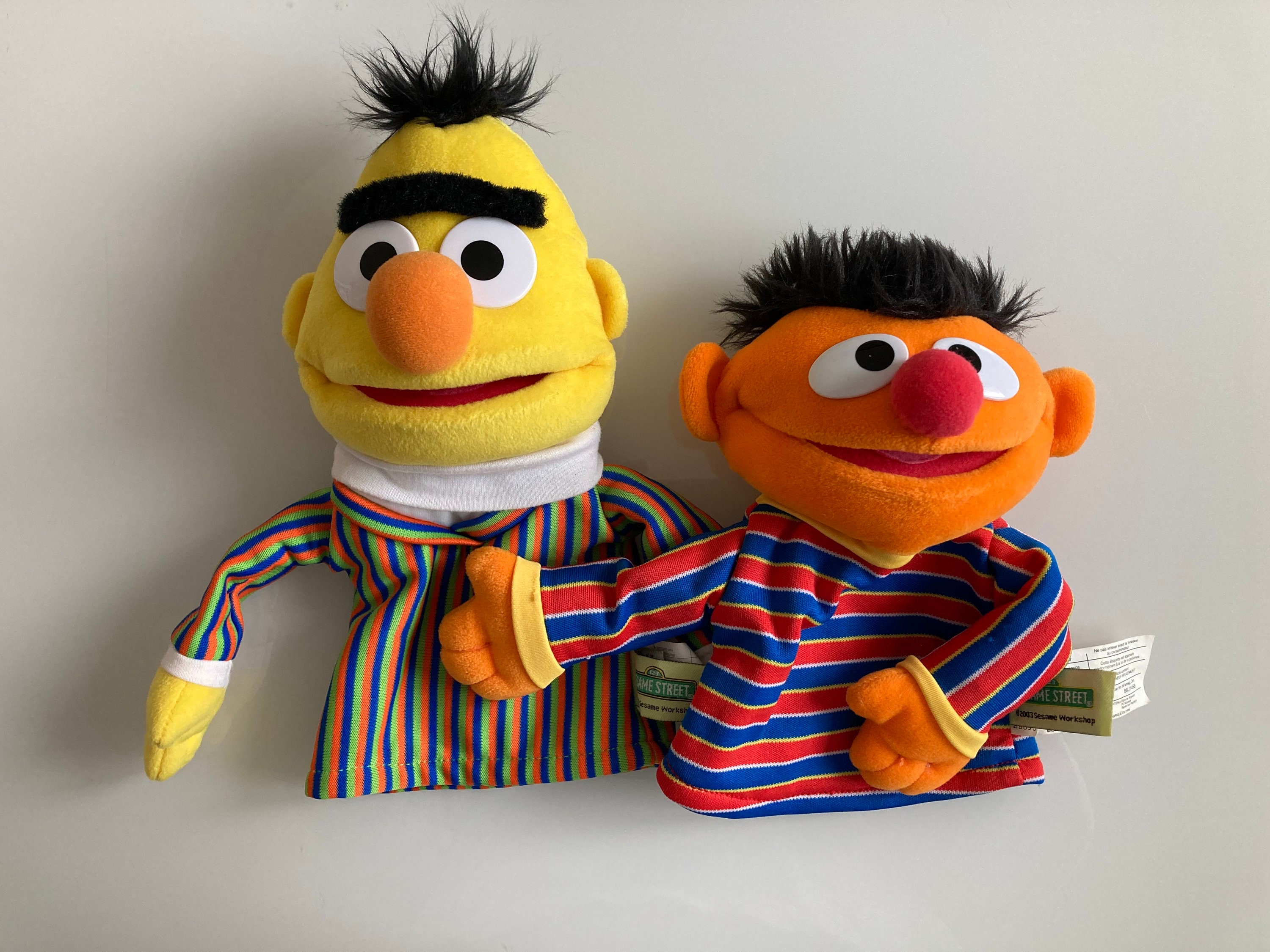 Vintage Bert & Ernie Hand Puppets | Sesame Street | Kid's Vintage Bert & Ernie Hand Puppets | Sesame Street | Kid's
