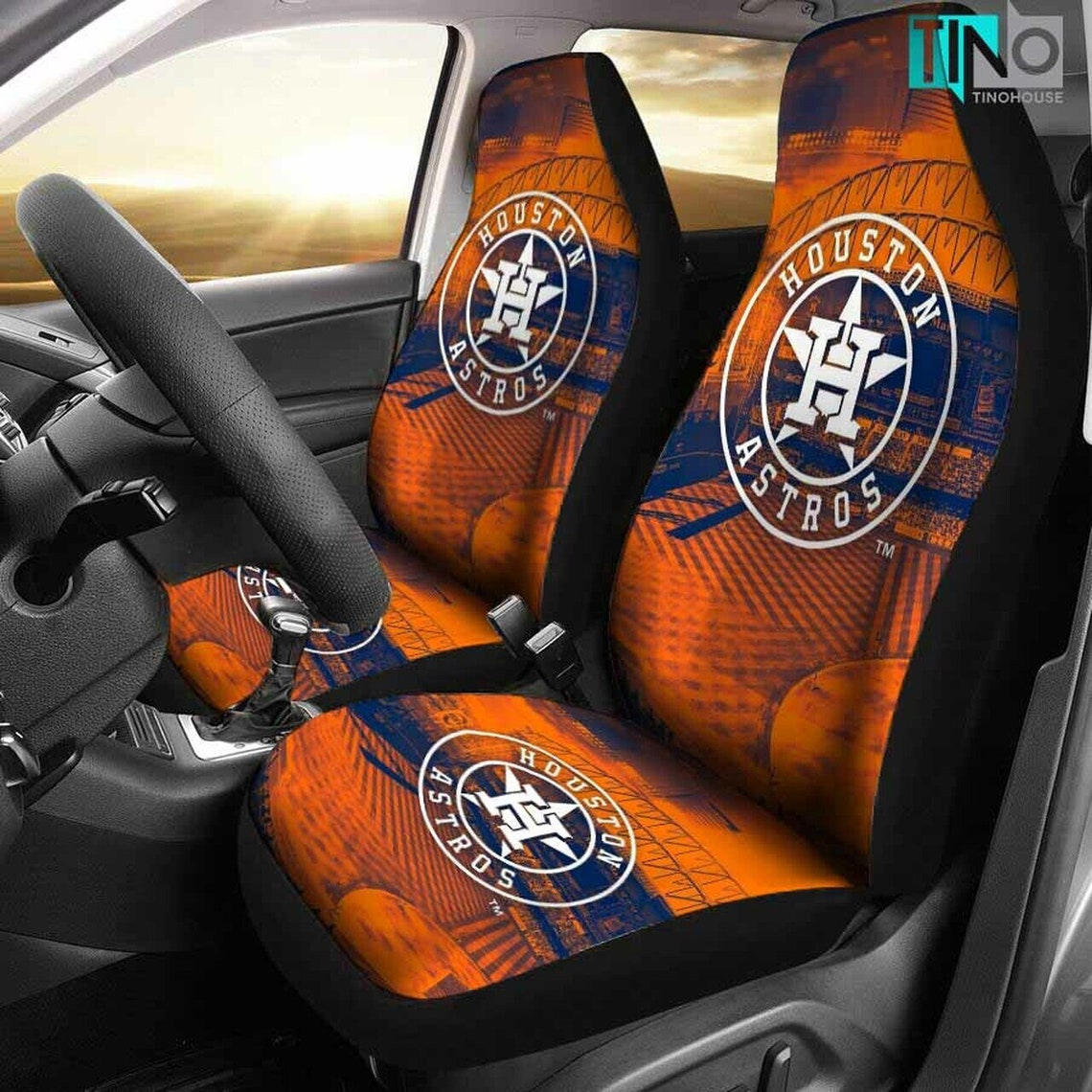 MLB Houston Astros 1 Logo 3D Printed Over Car Seat Covers Etsy