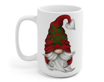 15 oz Mug with LOVABLE BIG Papa Gnome (also In 11 Oz) For Coffee Cocoa Tea Beverage
