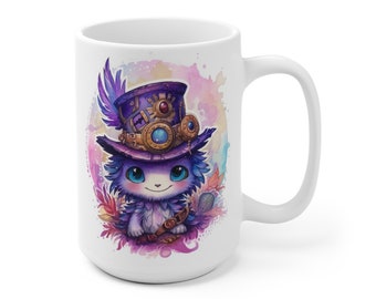 15 oz MONSTER CUTIES - PURPLE Mug (also In 11 Oz) For Coffee Cocoa Tea Beverage