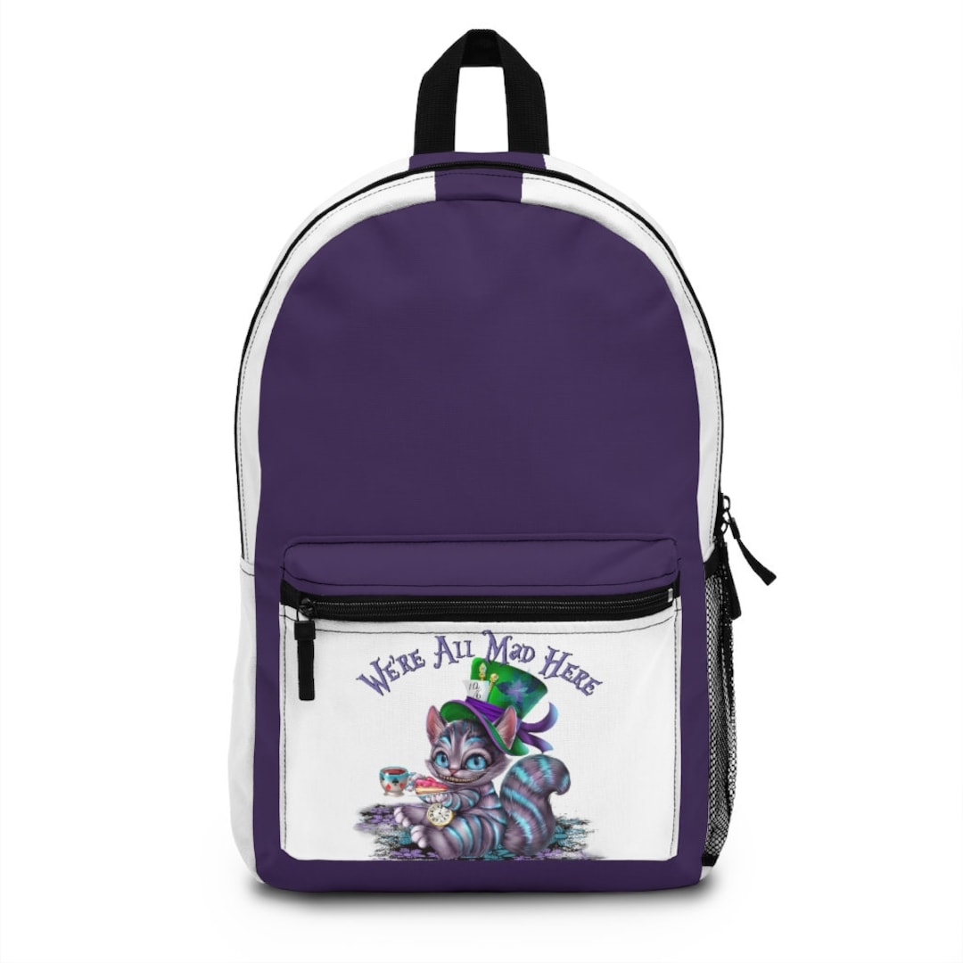 KEEPREAL Cheshire Cat Texture Print Laptop Backpack - Lightweight 15" School Bag - View #12
