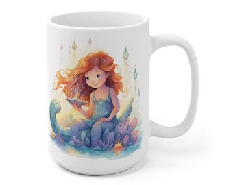 15 oz MAGICAL SEAGIRL Mug (Also in 11 Oz) For Coffee Cocoa Tea Beverage