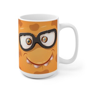 15 oz LIL&#39; MONSTER Mug - Orange (also In 11 Oz) For Coffee Cocoa And Tea
