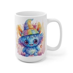 15 oz MONSTER CUTIES - BLUE Mug (also In 11 Oz) For Coffee Cocoa Tea Beverage