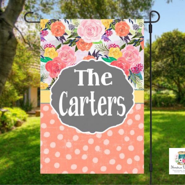 Spring garden flag | summer garden flag | spring garden flag | entry flag | flower garden flag | spring decor | welcome flag | house flag