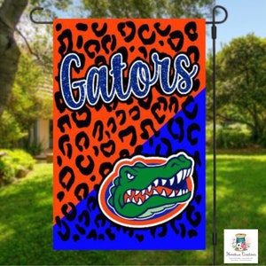 Florida Gator Garden Flag | garden flag | Florida Gators | porch decor | garden decor | welcome flag | housewarming gift | football decor