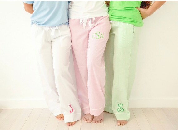 Ladies Seersucker Lounge Pants 