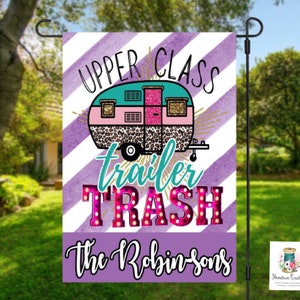 Camping Flag | Happy Campers | Rv Garden Flag | Family Name Sign | Camping Decor | Travel Trailer | Campsite Flag | Camper Flag | RV Flag