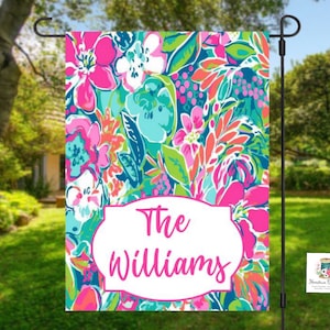 Spring Garden Flag | Summer garden flag | Summer Flag | Personalized gift | garden Decor | Monogram flag | Welcome Flag | housewarming gift