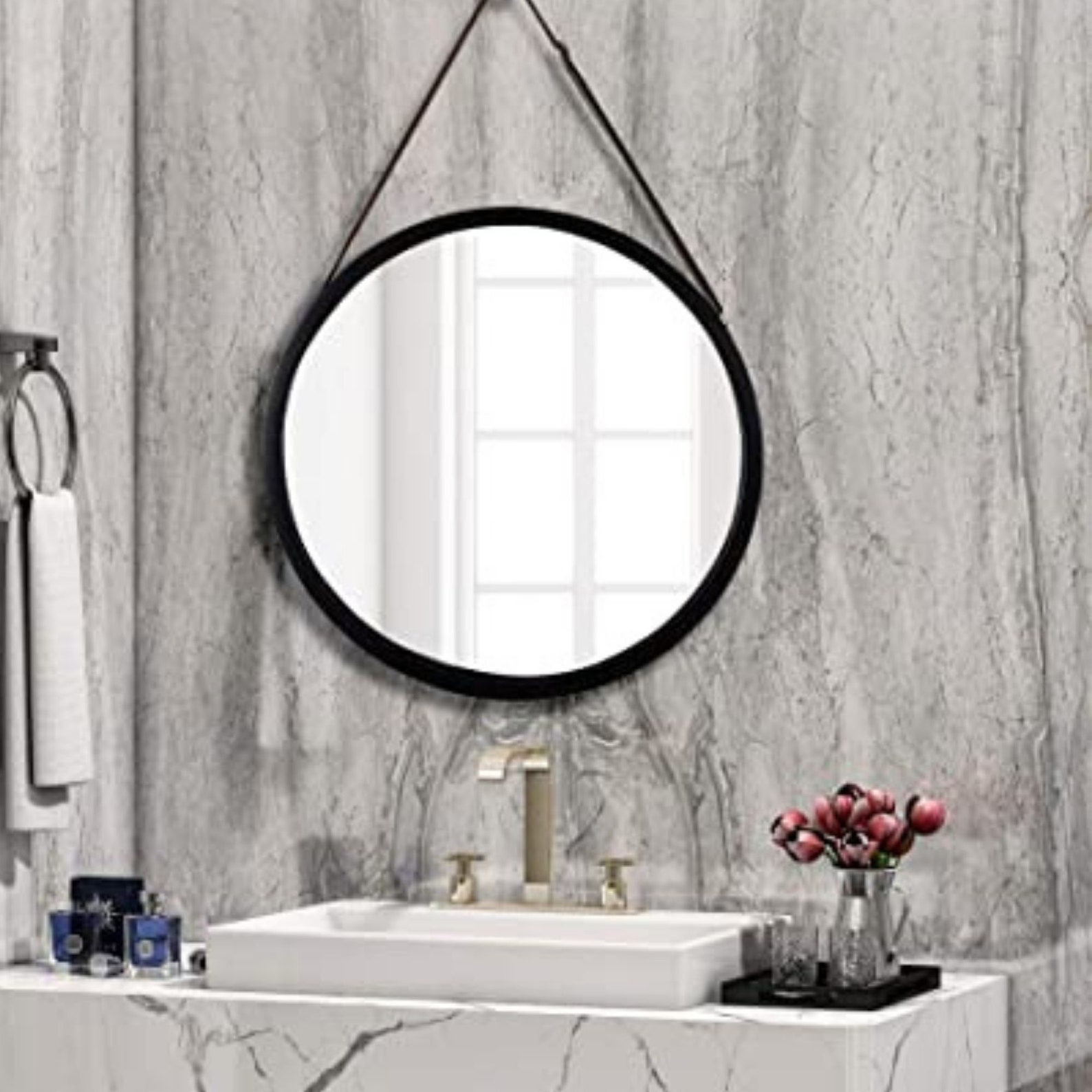 Personalized mirror large wall Mirror smart Mirror Strap Etsy