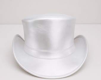 LEATHER TOP HAT