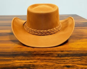 Hand made  Western Hat, Classic Felt Cowboy Hat for Festivals & Nashville Trips