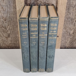 Book Trails Volumes 1-4 circa 1920s - beautifully illustrated!