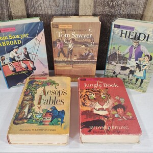 Lot of (5) 1960s Companion Library Books - two stories in each book!
