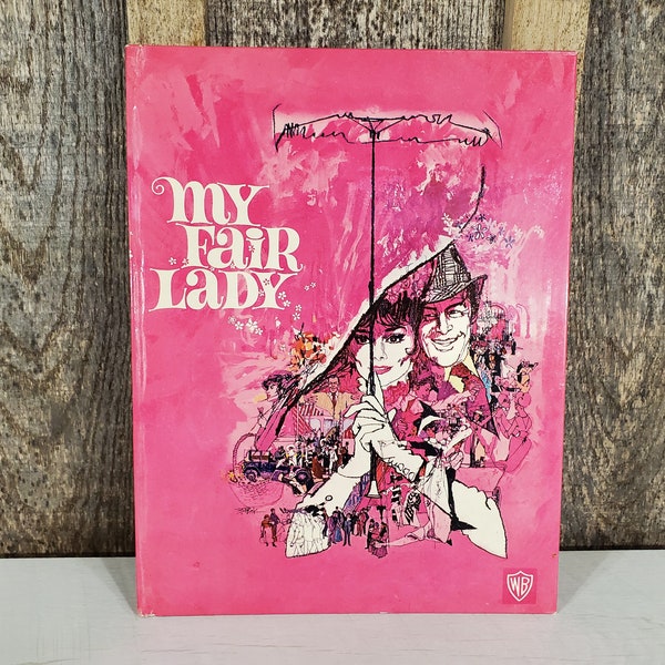 My Fair Lady movie program book Audrey Hepburn 1960s