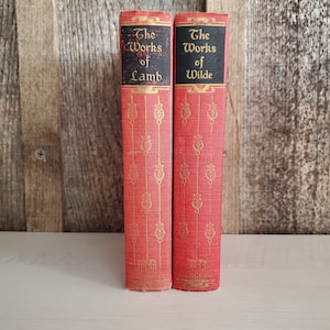 The Works of Oscar Wilde, Charles and Mary Lamb - vintage 1950s