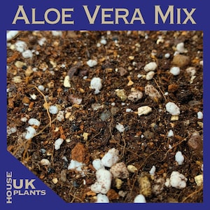 ALOE VERA Potting Mix (Sun Burn Plant) (Repotting, Soil, Compost for Cuttings, Pups) UK