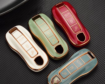 Red Smart Key Middle Side Cap Casing Shell Cover Case Decal for Porsche Boxster Turbo Cayenne Panamera Macan Cayman 911 918 996 997 991 Smook Red Smart Key Middle Side Cap Casing Shell Cover Case Decal for Porsche Boxster Turbo Cayenne Panamera Macan Cayman 911 918 996 997 991 Smook