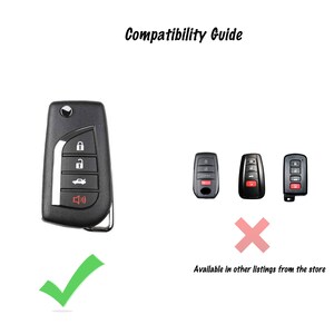 2x Tckey Smart Key Fob Cover For Toyota LandCruiser Venza RAV4 & 2022 Tundra 8990H48050