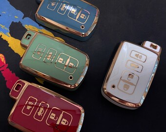 BFANG for Toyota Key Fob Case Cover TPU Key Shell Protector Shell Keyless Remote Control Smart Key Holder with Keychain Fit for Toyota RAV4 Camry Corolla Avalon C-HR Prius GT86 Highlander red BFANG for Toyota Key Fob Case Cover TPU Key Shell Protector Shell Keyless Remote Control Smart Key Holder with Keychain Fit for Toyota RAV4 Camry Corolla Avalon C-HR Prius GT86 Highlander red