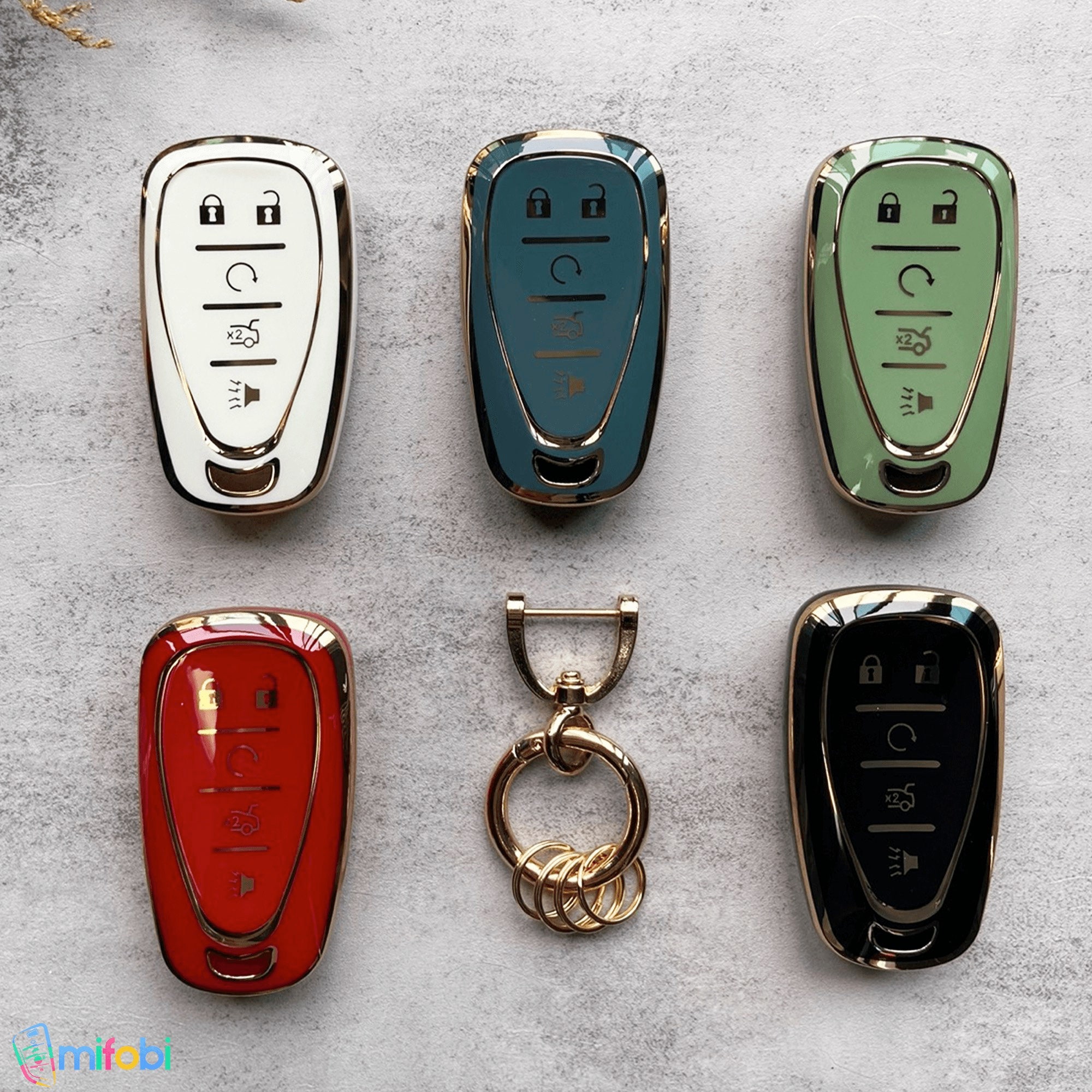 Key Fob Cover Case for Chevrolet Traverse Equinox Malibu Cruze