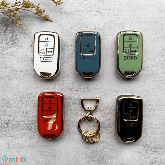 Key Fob Cover Case for Honda Civic Accord CRV Pilot Fit Smart Key