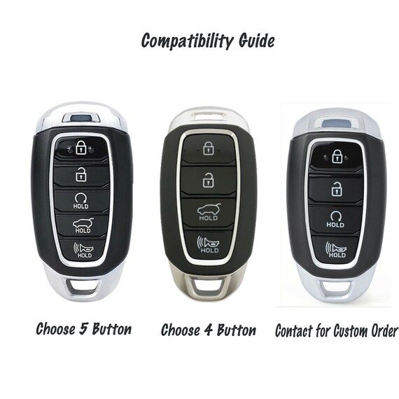 Key Fob Cover Case for Hyundai Palisade Santa Fe Veloster Elantra
