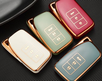 Blue 4 Buttons Car Key Fob Case VSLIH Genuine Leather Smart Car Key Cover Suit for Lexus 2014-2021 ES is GS NX LS RX RC 300h 350 200t 250 300 F 450h 460 600h Blue 4 Buttons Car Key Fob Case VSLIH Genuine Leather Smart Car Key Cover Suit for Lexus 2014-2021 ES is GS NX LS RX RC 300h 350 200t 250 300 F 450h 460 600h