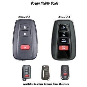 Key Fob Cover Case for Toyota Highlander Rav4 Camry Corolla Remote image 2