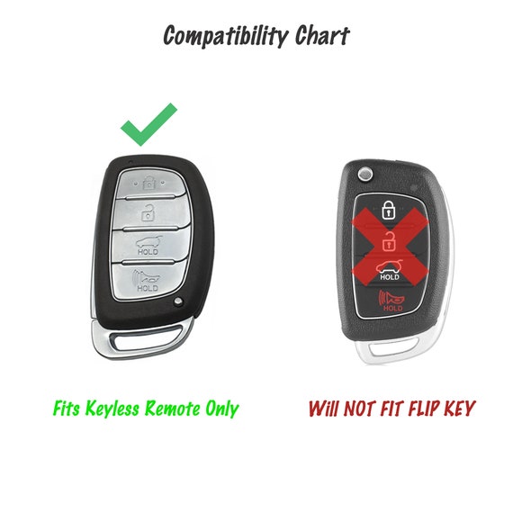 Key Fob Cover Case for Hyundai Elantra Sonata Tucson Palisade 2013