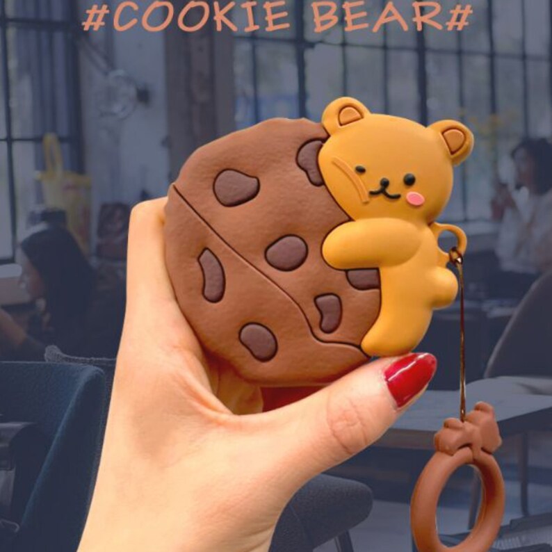 Key Fob Cover Cute Cookie Bear Silicon Moulded Protector Case - Etsy