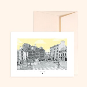 Elfenbeinkarton und Umschlag -Champ Jacquet Rennes- Handgezeichnete Illustration - Druck auf dickem Strukturpapier - Pablo ist ein Mädchen