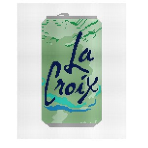 La Croix Lime Kreuzstichmuster zum herunterladen sprudelnde Getränke
