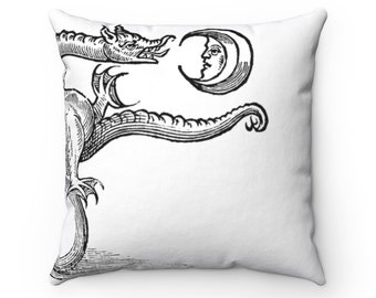 Throw Pillow - Elias Ashmole's Alchemical Symbol of Transmutation - Small Medium