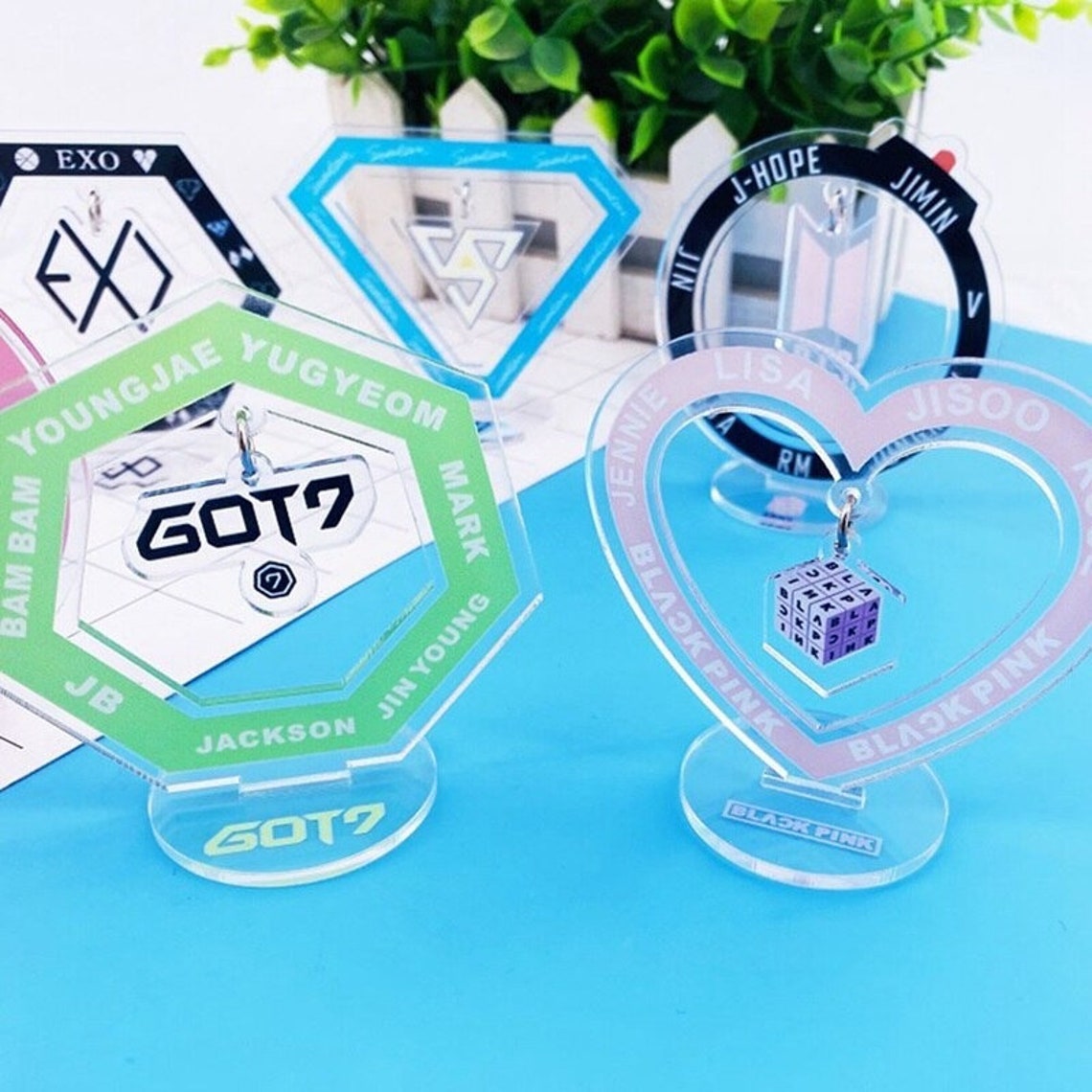 Kpop Acrylic Stand Korean Idols Girls Boys Group Figure Model Etsy